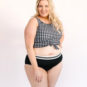 LIME RICKI BLACK MID-WAIST BOTTOM XL, 2X NWT